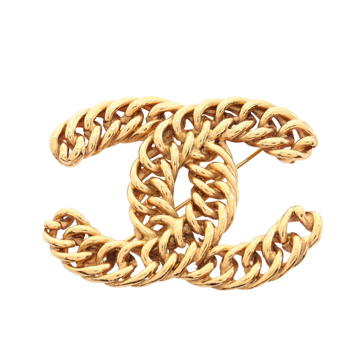 ココマーク チェーン ブローチ GP ゴールド ヴィンテージ シャネル アクセサリー CHANEL
