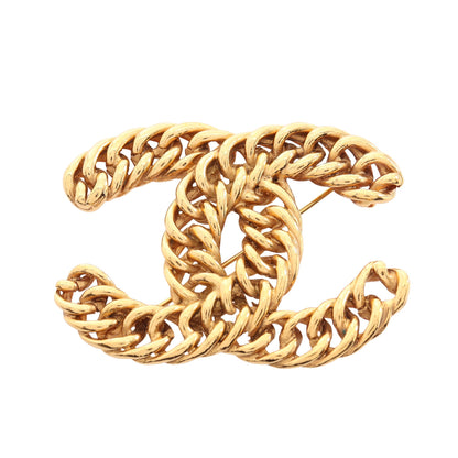 ココマーク チェーン ブローチ GP ゴールド ヴィンテージ シャネル アクセサリー CHANEL