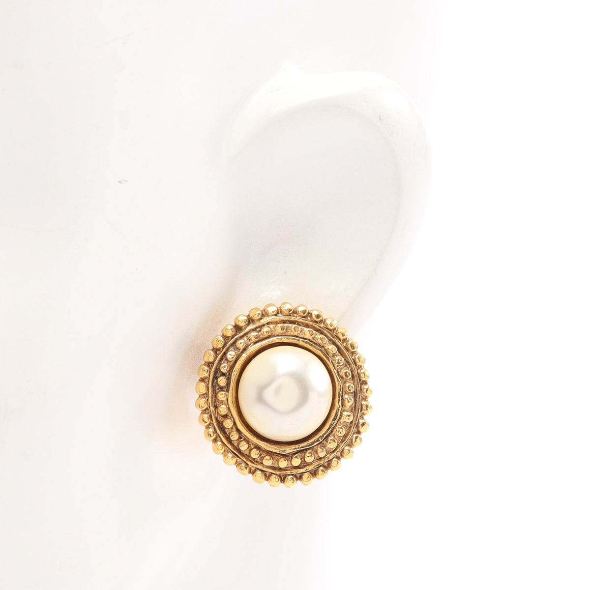 イヤリング GP フェイクパール ゴールド オフホワイト 25 シャネル アクセサリー CHANEL
