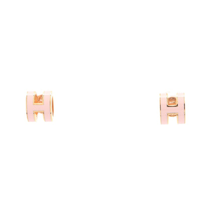 MINI POP H ミニポップアッシュ ピアス GP ピンク ゴールド エルメス