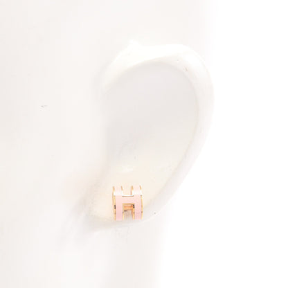 MINI POP H ミニポップアッシュ ピアス GP ピンク ゴールド エルメス