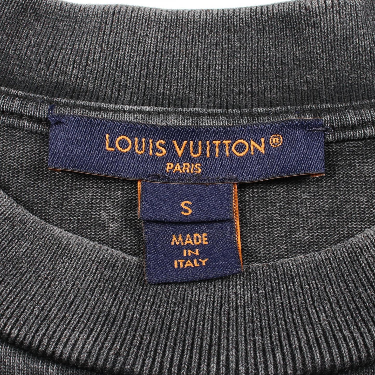 グラフィック LVシグネチャー 半袖Tシャツ コットン ダークグレー ルイヴィトン トップス LOUIS VUITTON