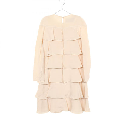 ティアード 長袖 ワンピース シルク アイボリー ヴァレンティノ ワンピース VALENTINO