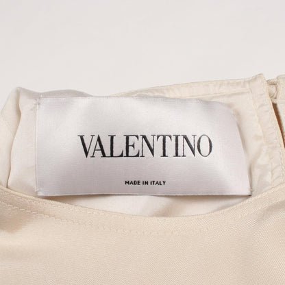ティアード 長袖 ワンピース シルク アイボリー ヴァレンティノ ワンピース VALENTINO