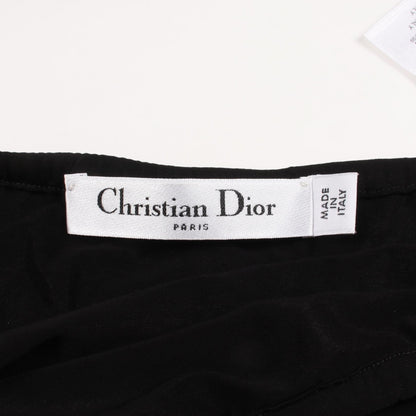 クロシェ ニット スカート コットン ブラック マルチカラー クリスチャンディオール ボトムス Christian Dior
