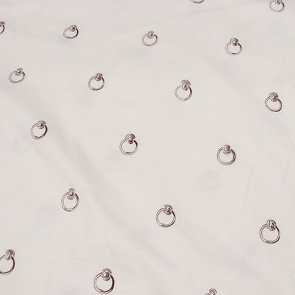 Anno Finesse アノーフィネス 半袖Tシャツ コットン ホワイト ブラウン エルメス トップス HERMES