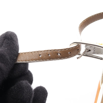 サントリーニ サンダル レザー ホワイト エルメス