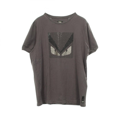 モンスター ラインストーン 半袖Tシャツ コットン グレー フェンディ トップス FENDI