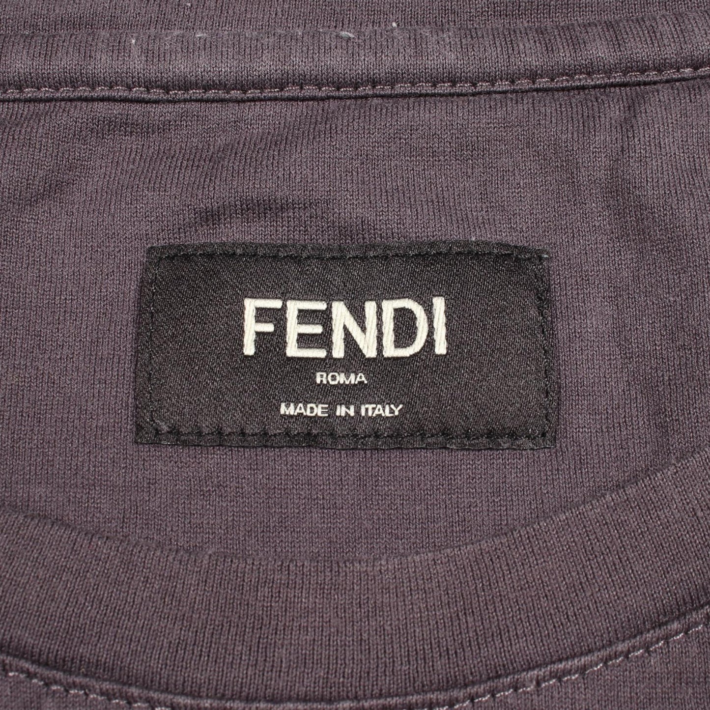 モンスター ラインストーン 半袖Tシャツ コットン グレー フェンディ トップス FENDI