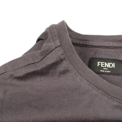 モンスター ラインストーン 半袖Tシャツ コットン グレー フェンディ トップス FENDI