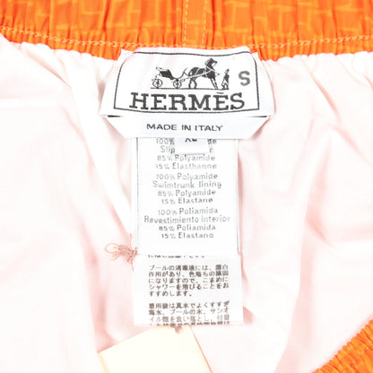 H柄 スイムパンツ イージーパンツ ナイロン オレンジ エルメス ボトムス HERMES