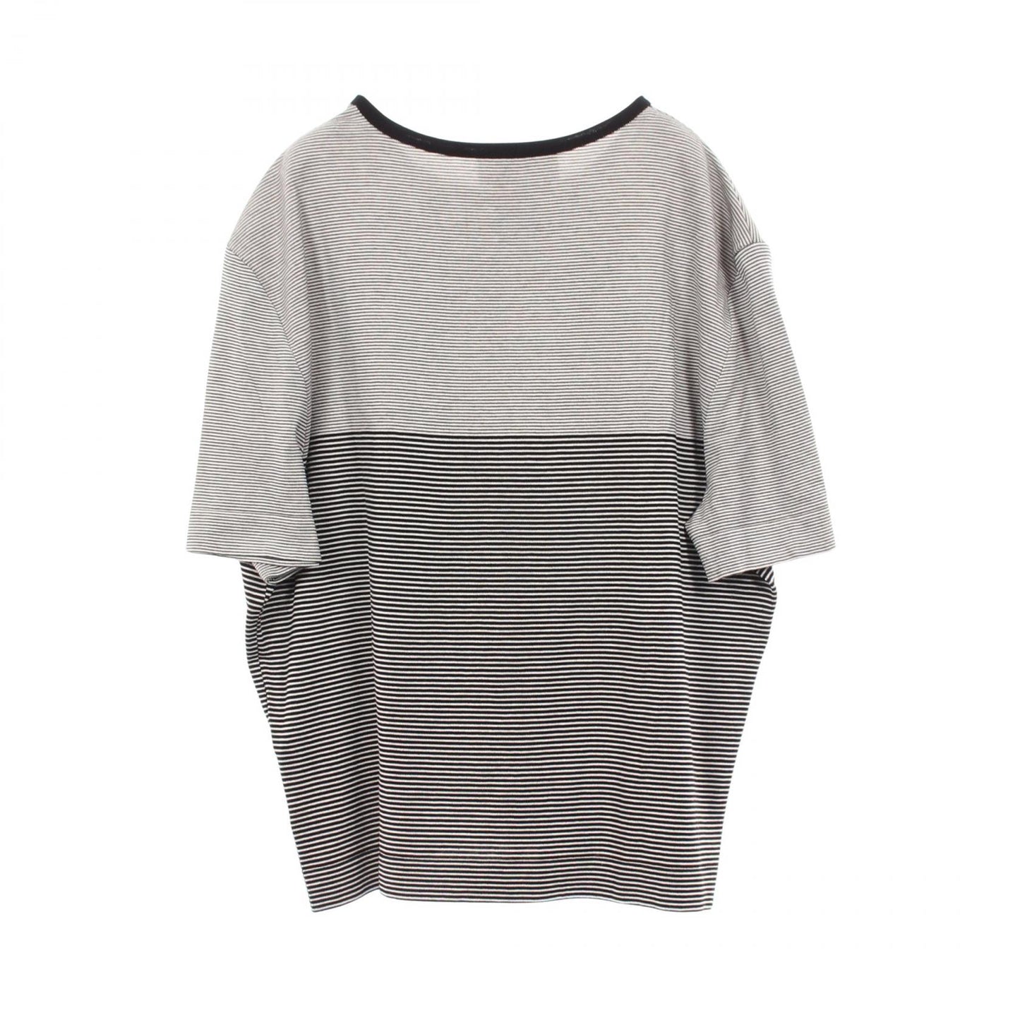 ココマーク ボーダー 半袖Tシャツ コットン ブラック ホワイト 97C シャネル トップス CHANEL