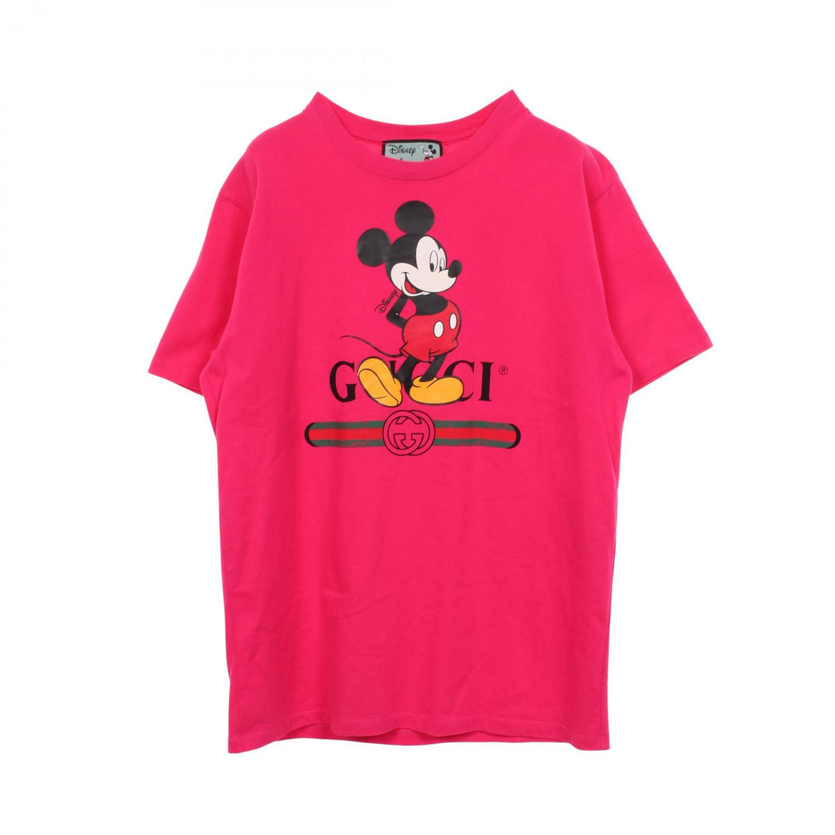 GUCCI × Disney ミッキーマウス 半袖Tシャツ コットン ピンクパープル グッチ トップス GUCCI