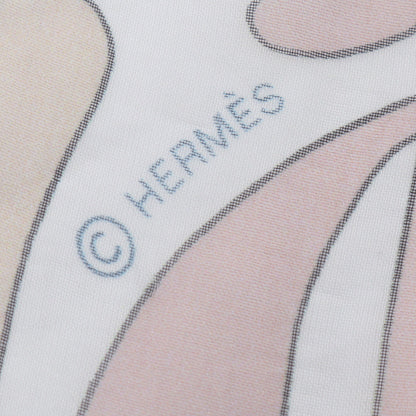 ショールカレ140 MILLEFLEURS DU MEXIQUE シフォン スカーフ シルク グリーン ダスティピンク マルチカラー エルメス 財布・小物 HERMES