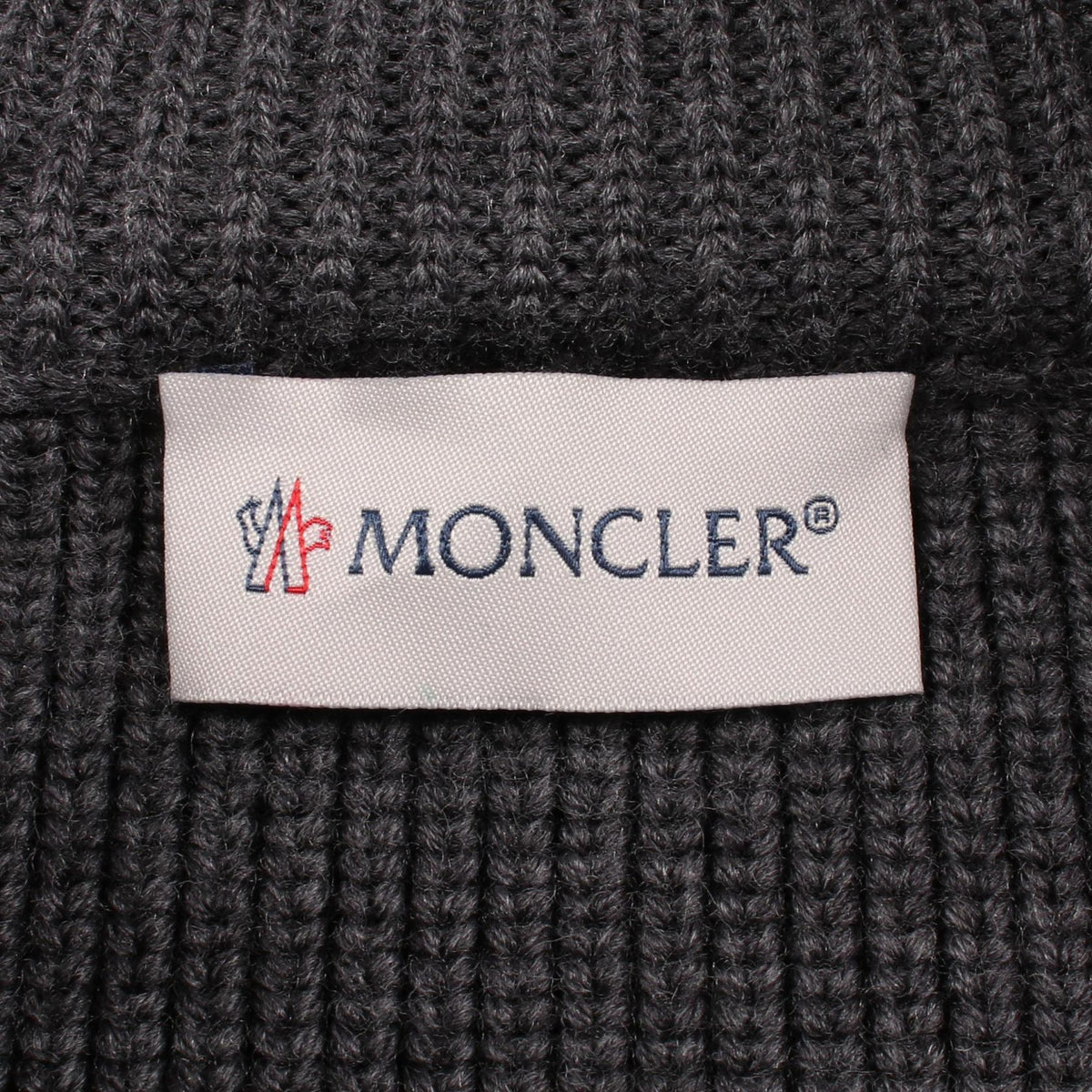 ニット切替 ダウンジャケット ナイロン ウール グレー モンクレール アウター MONCLER