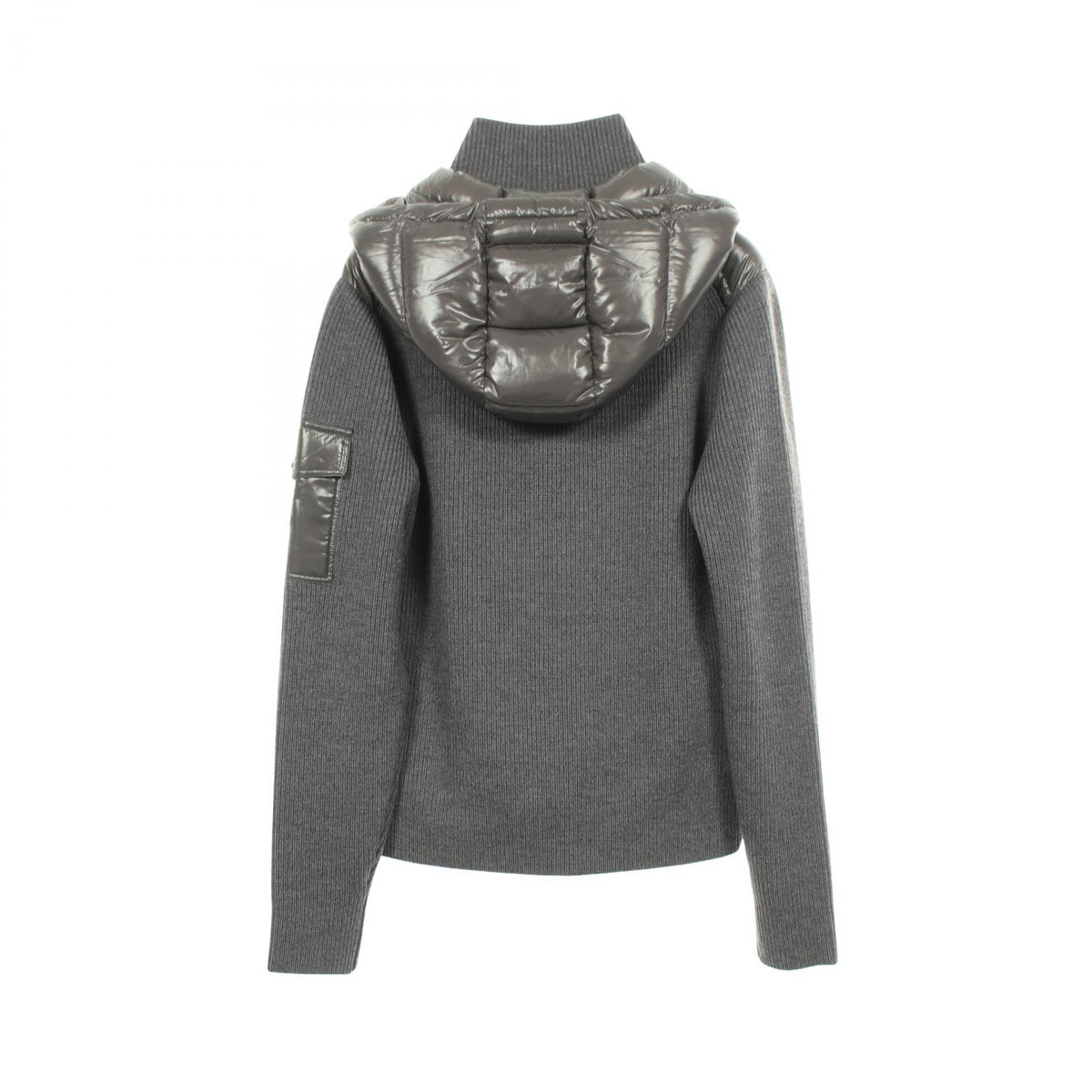 ニット切替 ダウンジャケット ナイロン ウール グレー モンクレール アウター MONCLER