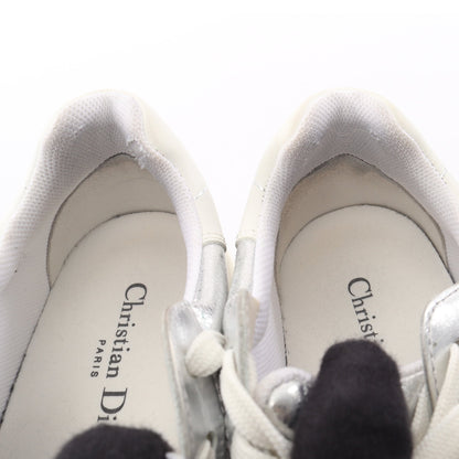 Dior Star プラットフォーム スニーカー レザー シルバー ホワイト クリスチャンディオール