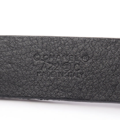 A22C ココマーク チェーン サスペンダー レザー ブラック ゴールド金具 シャネル 財布・小物 CHANEL