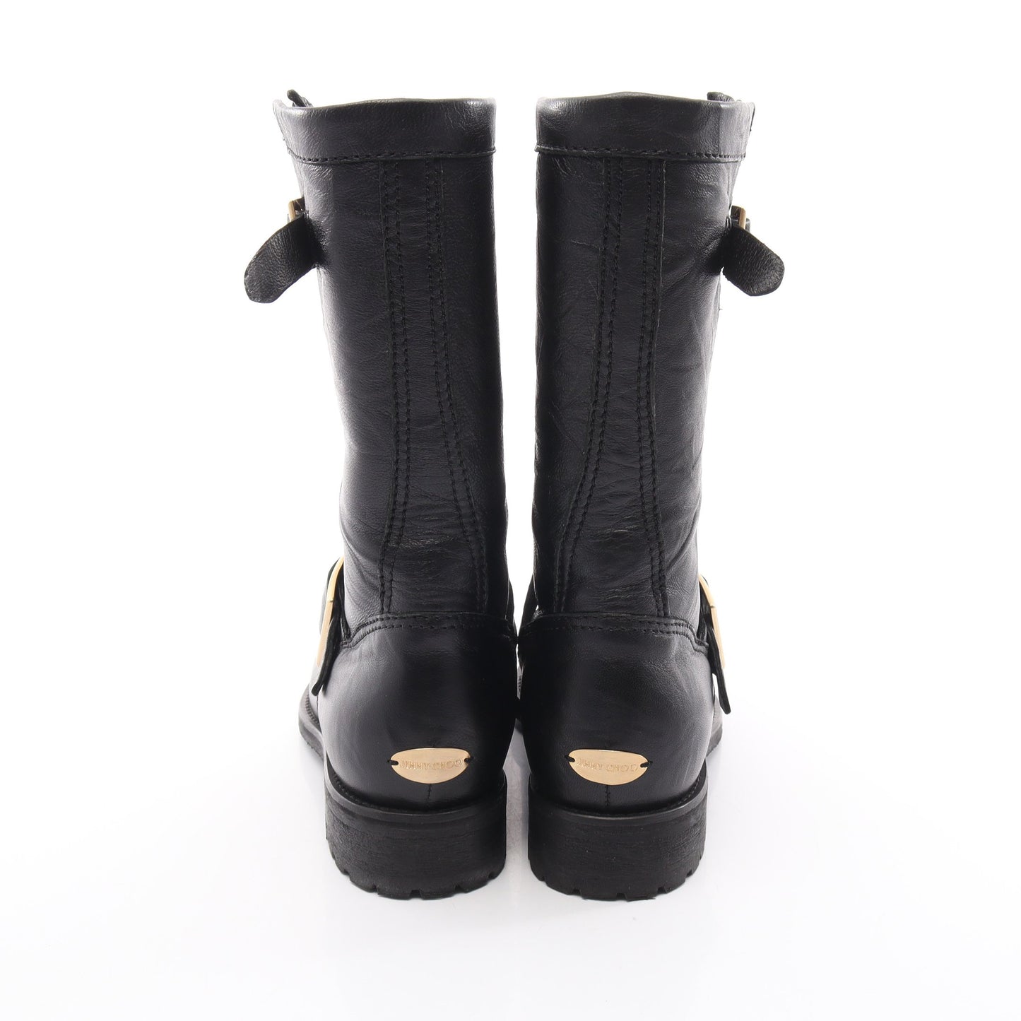 Biker Mid バイカーミッド ブーツ レザー ブラック ジミーチュウ