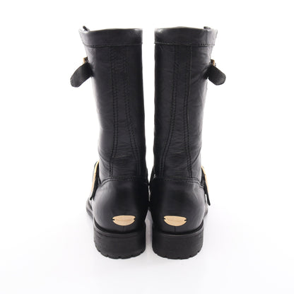 Biker Mid バイカーミッド ブーツ レザー ブラック ジミーチュウ