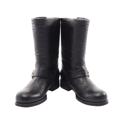 Biker Mid バイカーミッド ブーツ レザー ブラック ジミーチュウ