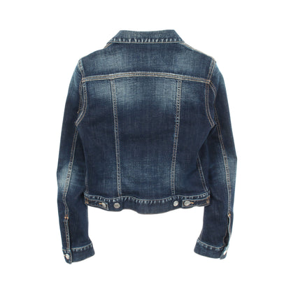 Medium Super Star Wash Classic Jeans Jacket ダメージ加工 デニムジャケット コットン インディゴブルー ディースクエアード アウター DSQUARED2