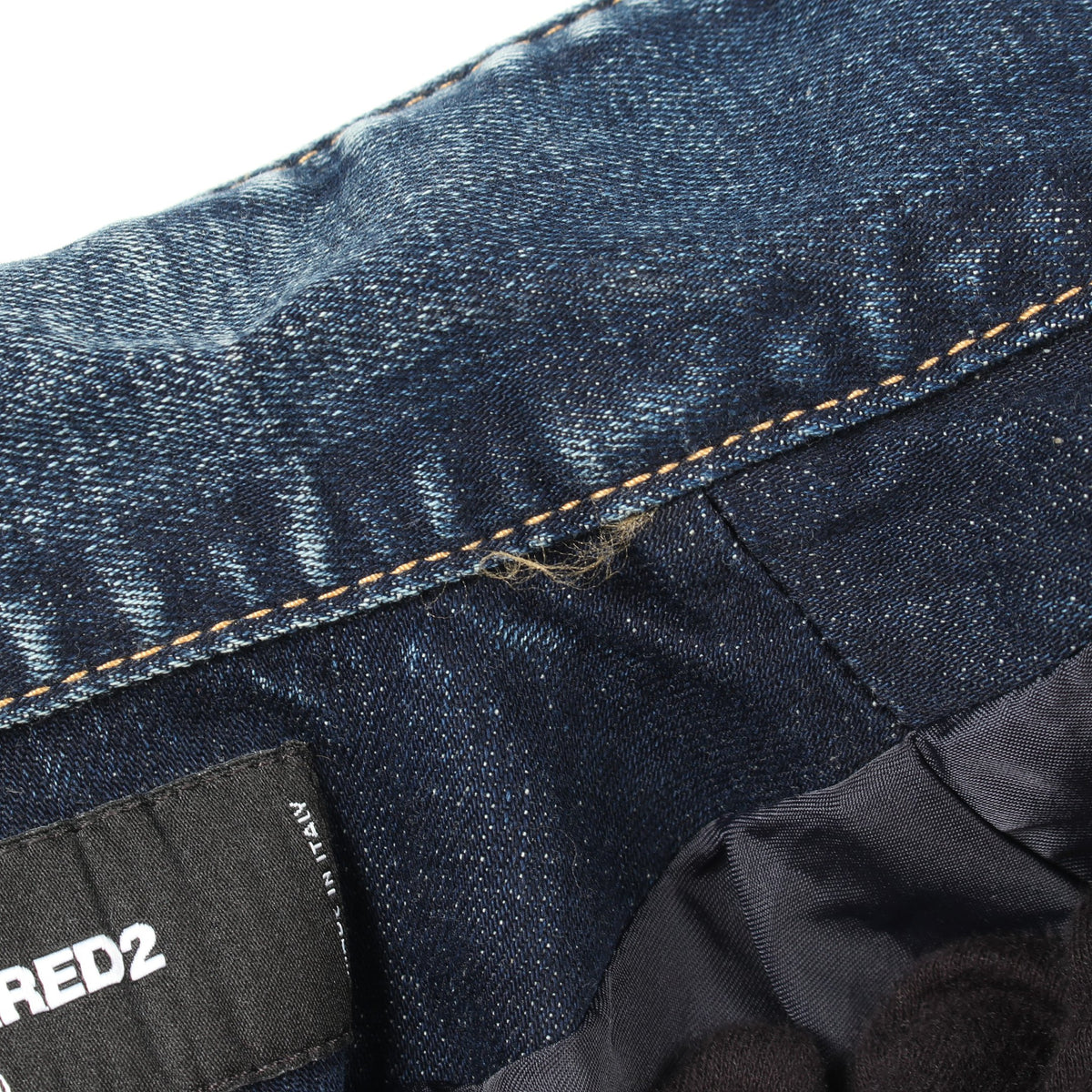 Medium Super Star Wash Classic Jeans Jacket ダメージ加工 デニムジャケット コットン インディゴブルー ディースクエアード アウター DSQUARED2