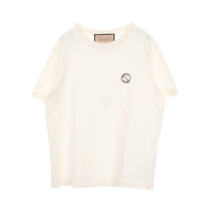 インターロッキングG ビジュー 半袖Tシャツ コットン ホワイト グッチ トップス GUCCI
