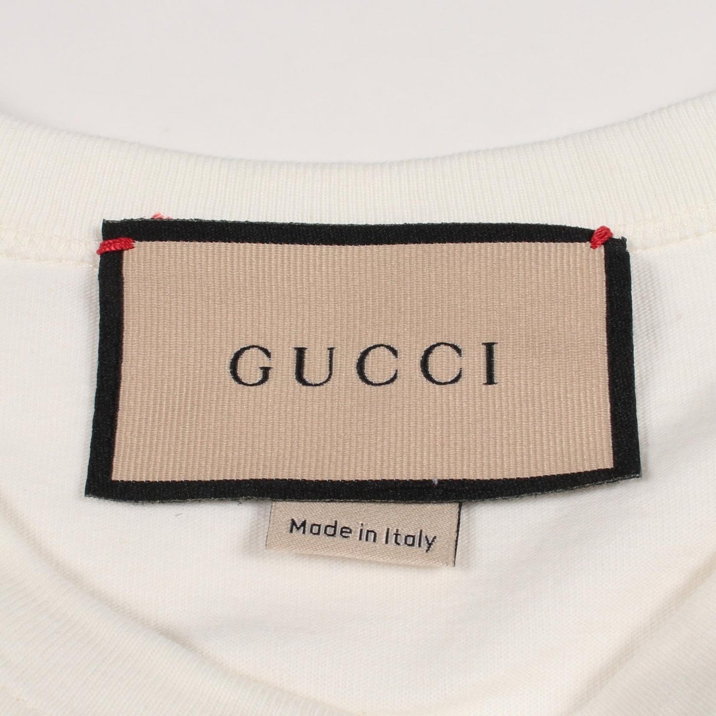 インターロッキングG ビジュー 半袖Tシャツ コットン ホワイト グッチ トップス GUCCI