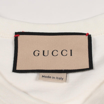 インターロッキングG ビジュー 半袖Tシャツ コットン ホワイト グッチ トップス GUCCI