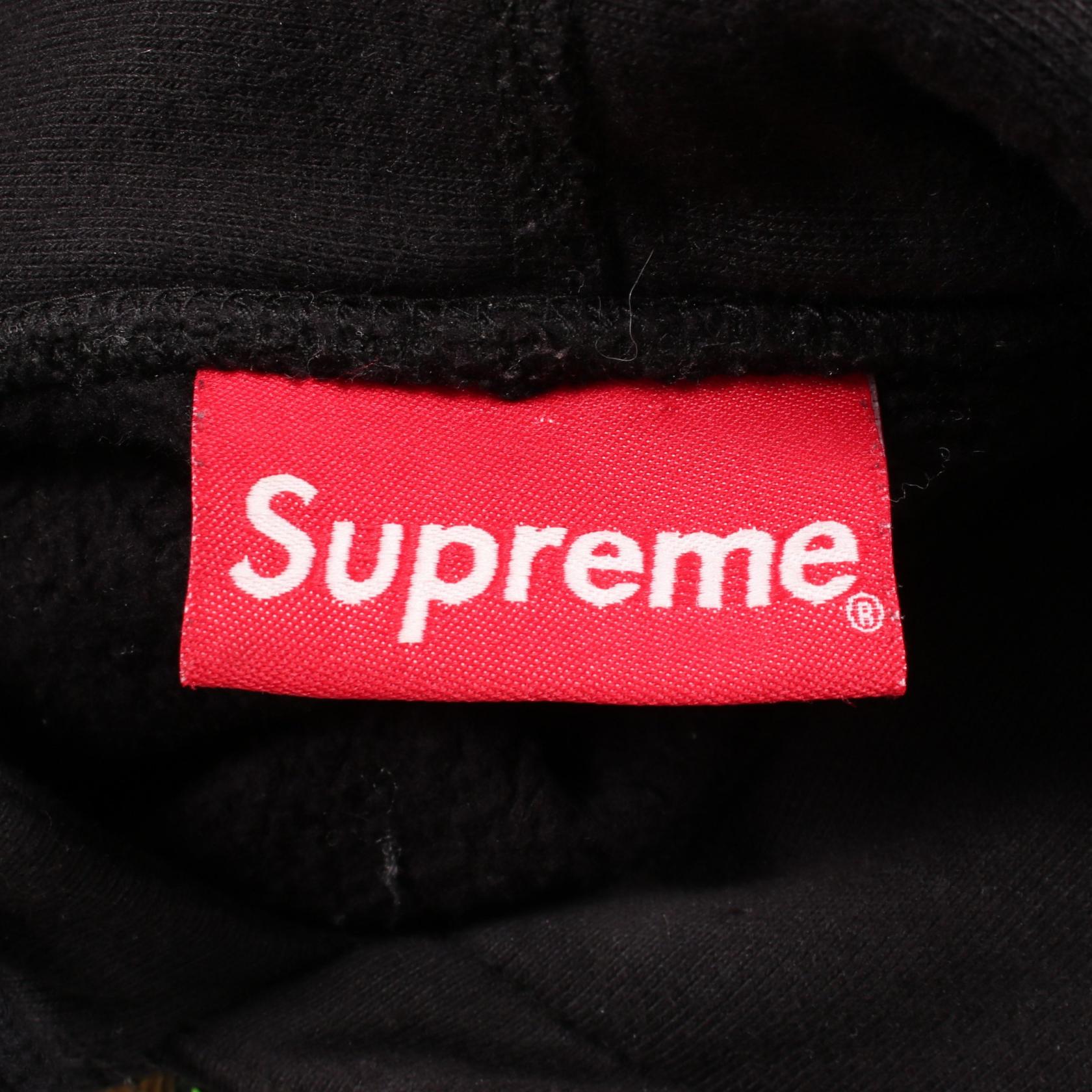Jewels Hooded Sweatshirt ロゴ ビジュー プルオーバーパーカー コットン ブラック シュプリーム トップス Supreme