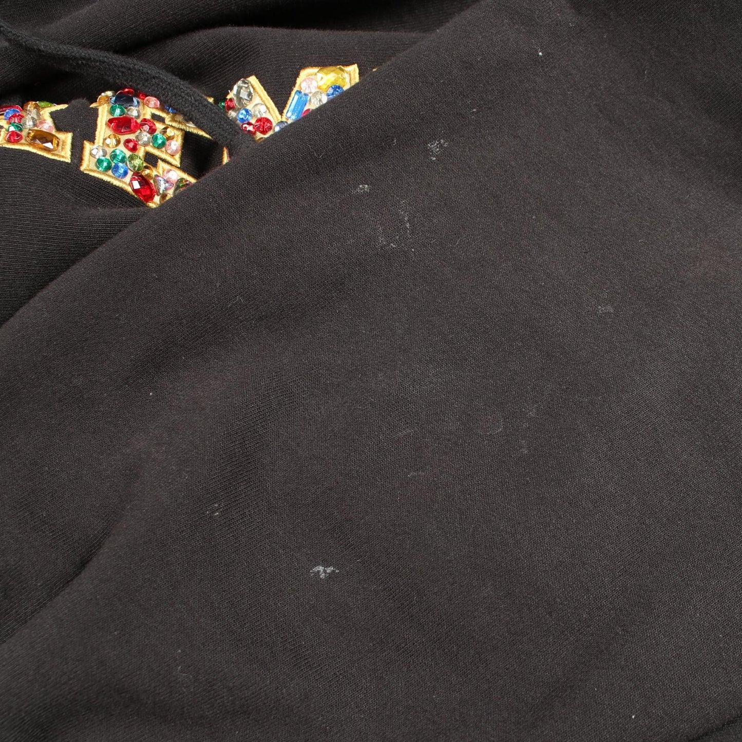 Jewels Hooded Sweatshirt ロゴ ビジュー プルオーバーパーカー コットン ブラック シュプリーム トップス Supreme