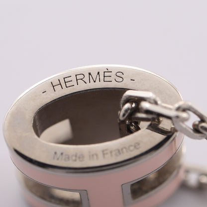 MINI POP H ミニポップアッシュ ネックレス シルバー ライトピンク エルメス アクセサリー HERMES
