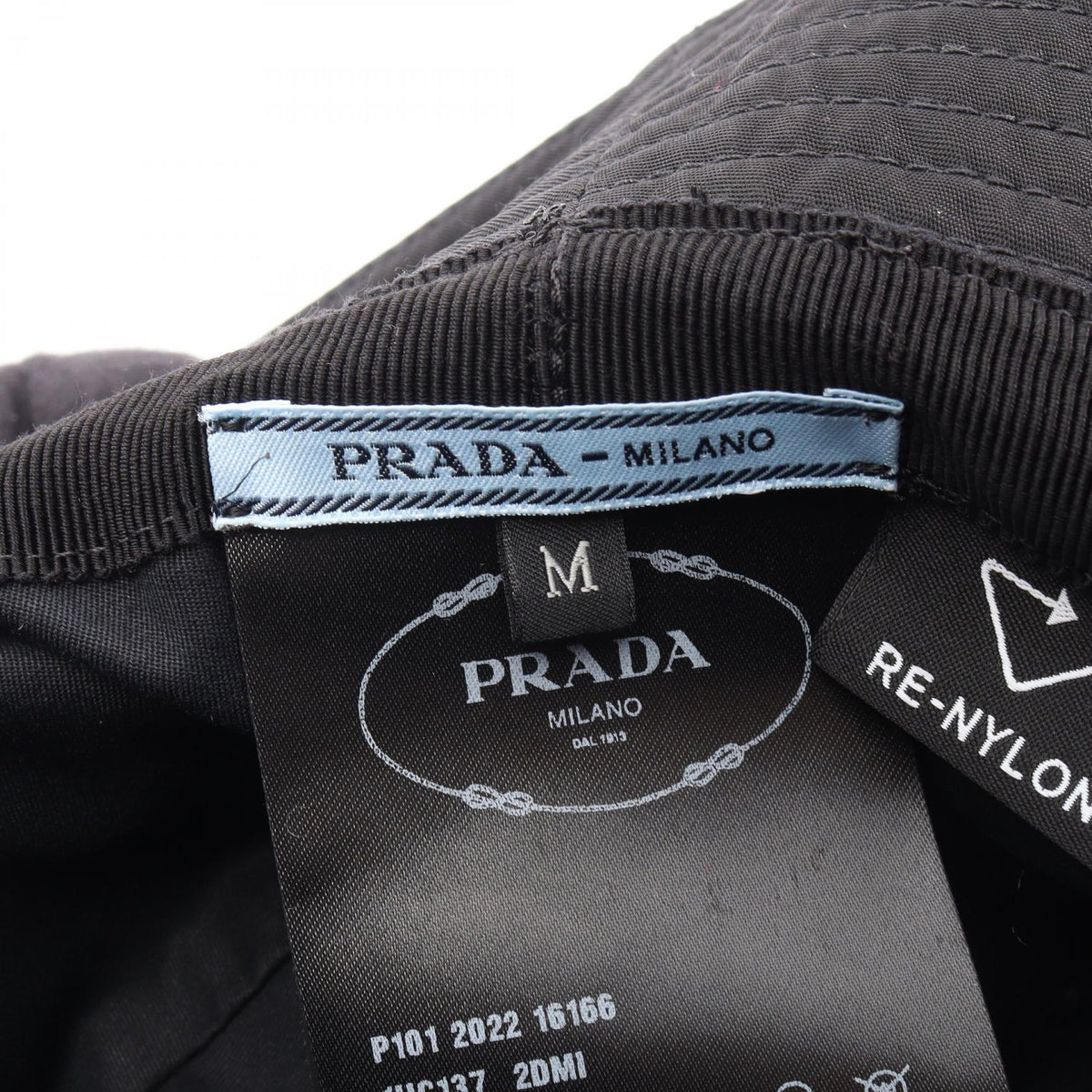Re-Nylon トライアングルロゴ バケット バケット ハット ナイロン ブラック プラダ 財布・小物 PRADA