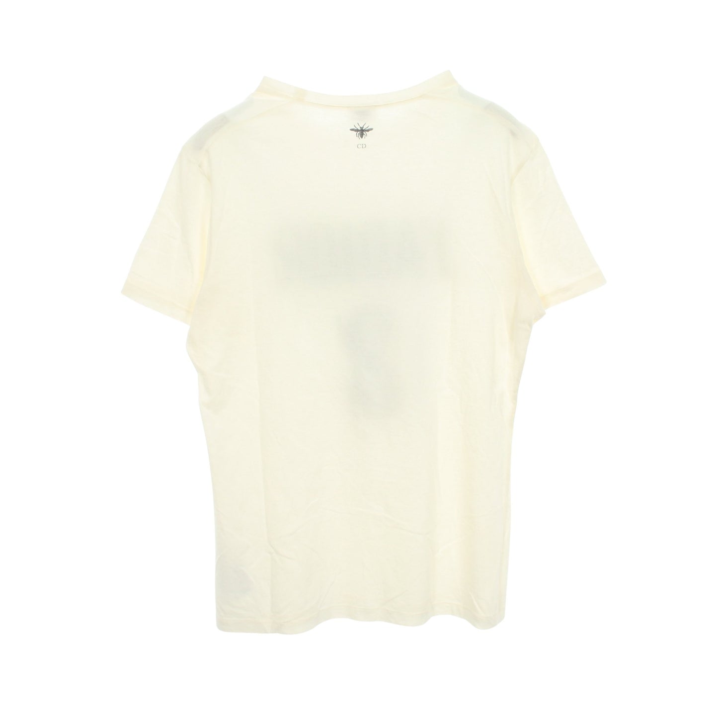 J'ADIOR ロゴプリント クルーネック 半袖Tシャツ コットン リネン ホワイト クリスチャンディオール トップス Christian Dior