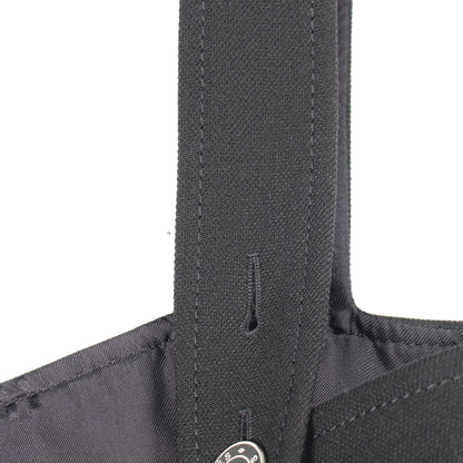 セリエボタン ワイドレッグ サロペット ウール ブラック エルメス ワンピース HERMES