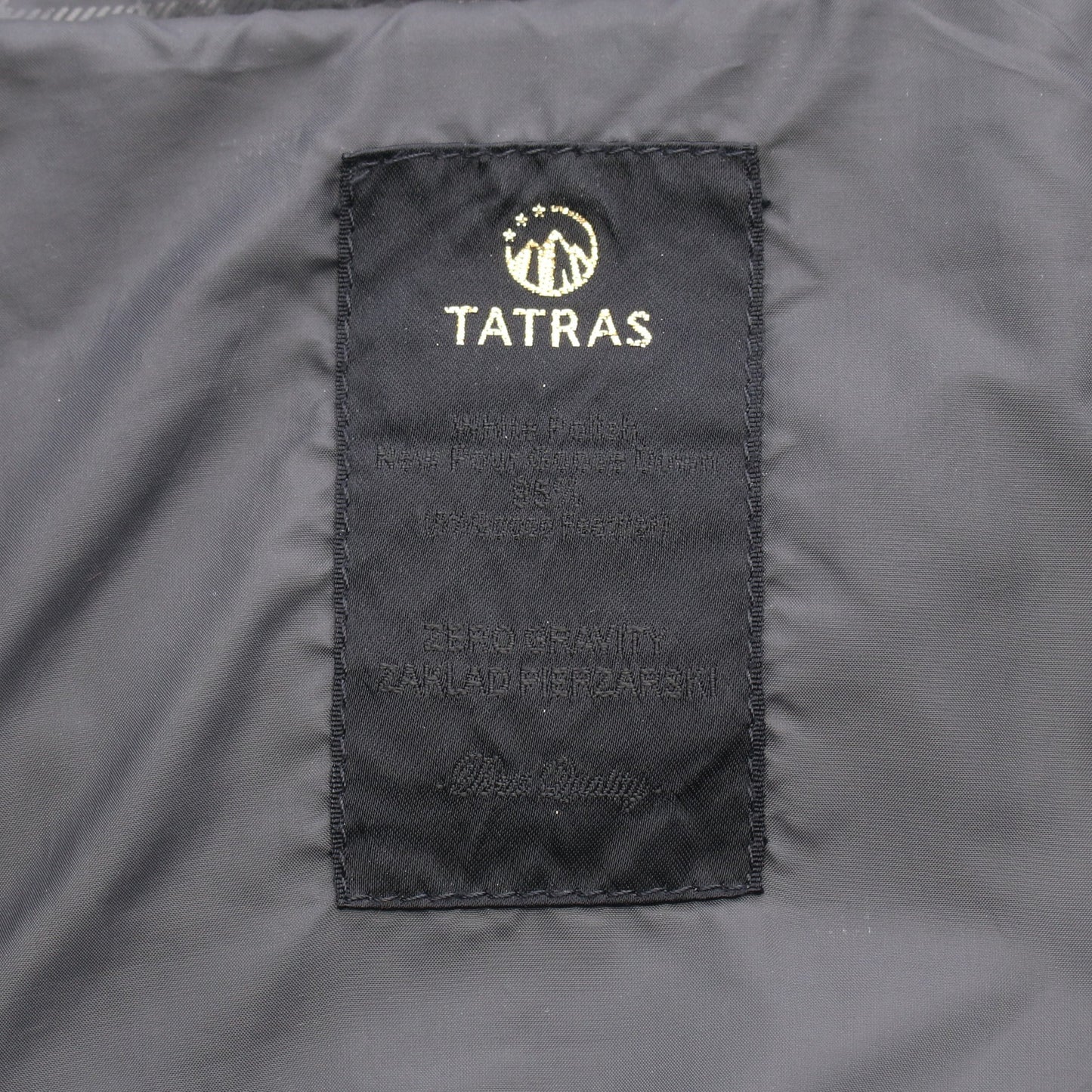 チェック ダブルブレスト ダウンコート ダークグレー タトラス アウター TATRAS