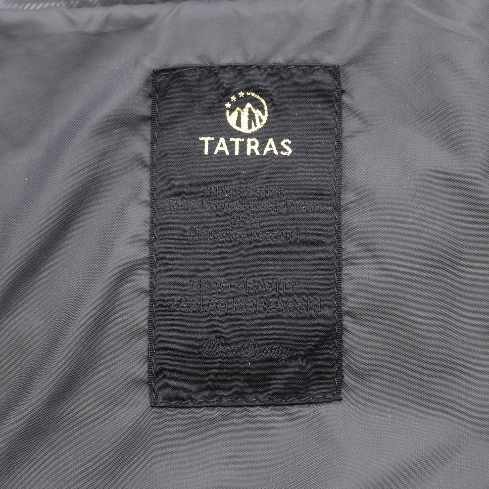 チェック ダブルブレスト ダウンコート ダークグレー タトラス アウター TATRAS