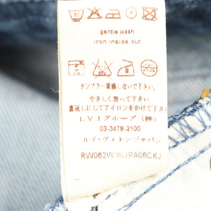 モノグラム デニムパンツ コットン インディゴブルー ルイヴィトン
