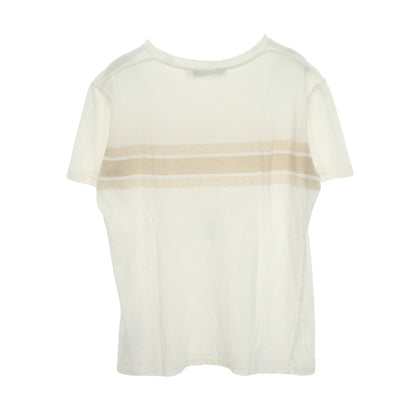 シグネチャーバンド 半袖Tシャツ コットン ホワイト ゴールド クリスチャンディオール トップス Christian Dior