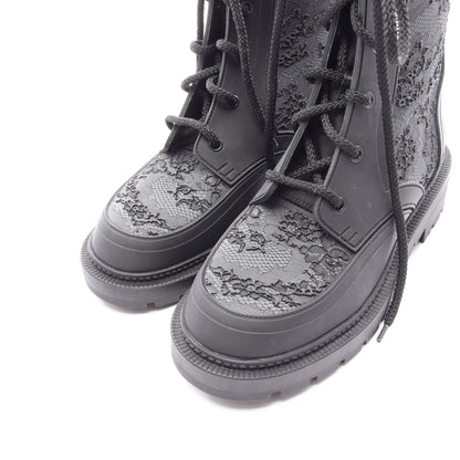 DIOR CAMP レース ブーツ ラバー ブラック クリスチャンディオール シューズ Christian Dior
