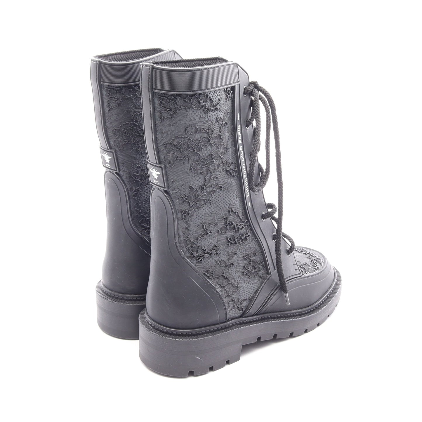 DIOR CAMP レース ブーツ ラバー ブラック クリスチャンディオール シューズ Christian Dior