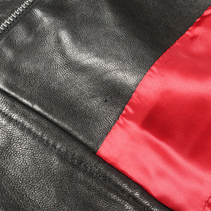 シングル ライダースジャケット レザー ブラック グッチ アウター GUCCI