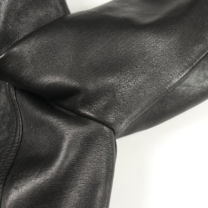 シングル ライダースジャケット レザー ブラック グッチ アウター GUCCI