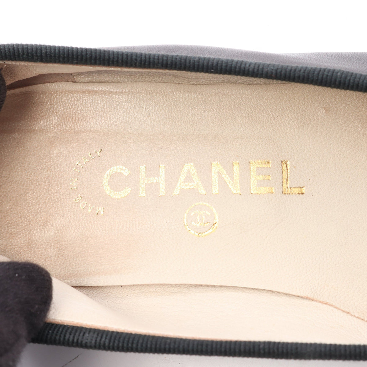 ココマーク バレエシューズ レザー ブラック シャネル シューズ CHANEL