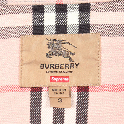 Supreme × BURBERRY Denim Trucker Jacket チェック デニムジャケット コットン ピンク マルチカラー シュプリーム