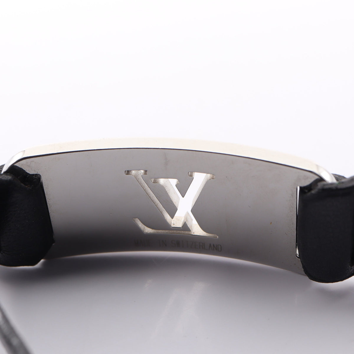 ブラスレ シャンゼリゼ ブレスレット レザー シルバー ブラック ルイヴィトン アクセサリー LOUIS VUITTON