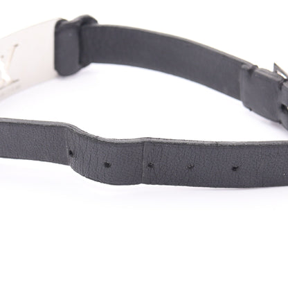 ブラスレ シャンゼリゼ ブレスレット レザー シルバー ブラック ルイヴィトン アクセサリー LOUIS VUITTON