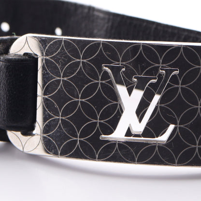 ブラスレ シャンゼリゼ ブレスレット レザー シルバー ブラック ルイヴィトン アクセサリー LOUIS VUITTON