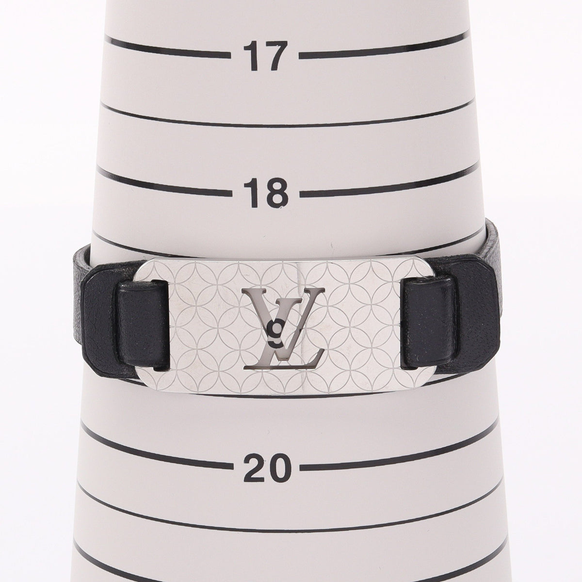 ブラスレ シャンゼリゼ ブレスレット レザー シルバー ブラック ルイヴィトン アクセサリー LOUIS VUITTON